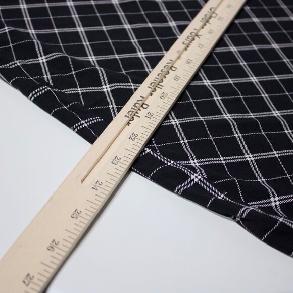 NWT $119 J. Jill Wearever Collection Faux Wrap Dress Black Plaid Women Size LP - Picture 15 of 15